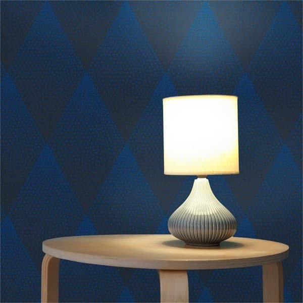 Tapet 3D Design Arianna M1-No.406 Blå Svart med Prickar Tapet Cirkel