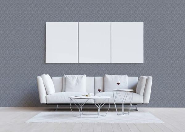 grafisk tapet Tino M1-No.487 non-woven tapet blågrå geometriska cirklar retro