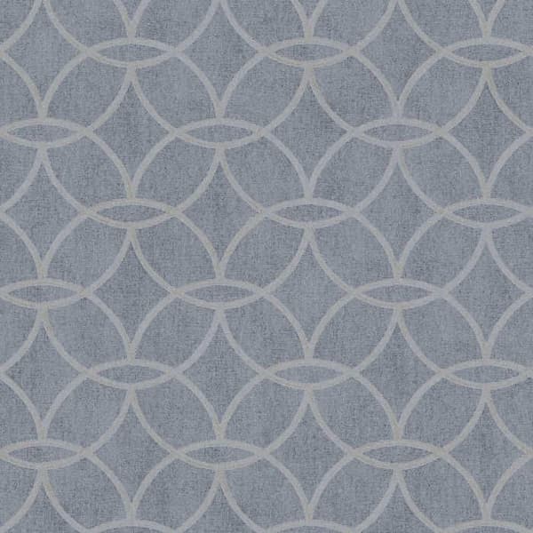 grafisk tapet Tino M1-No.487 non-woven tapet blågrå geometriska cirklar retro