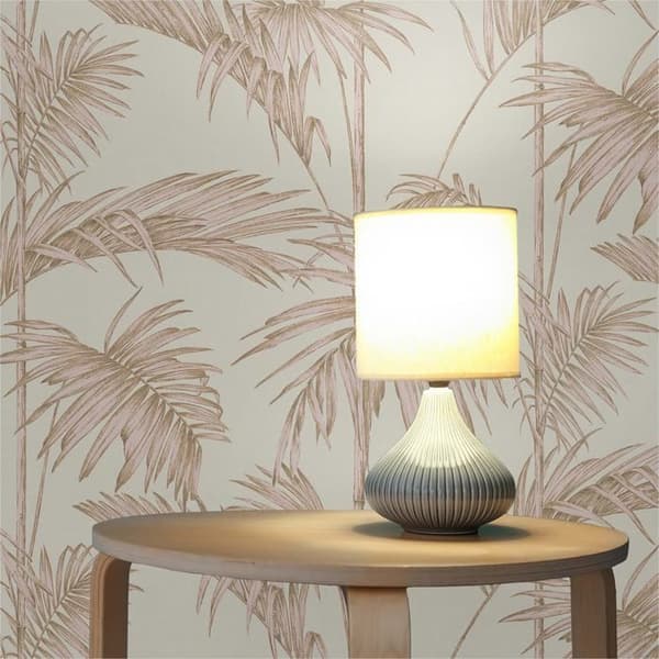 Tapet Camilla M1-No.1577 Non-vävd tapet Rosa Beige Palmträd