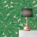Miniatyrbild 1 av 4: Tapet Ginevra M1-No.1589 Non-vävd tapet Grön Guld Palm