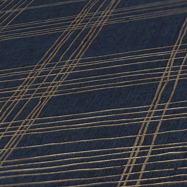 Grafiskt Tapet Tino M1-No.1614 Blå Guld Geometrisk Struktur