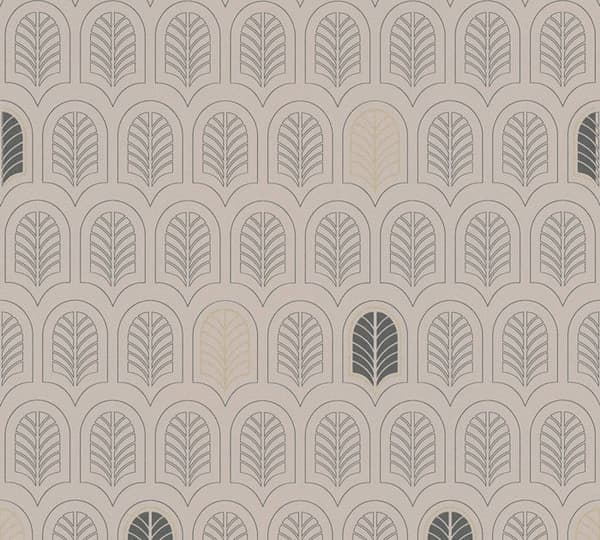 Grafiskt Tapet Domenico M1-No.1647 Taupe Antracit Struktur