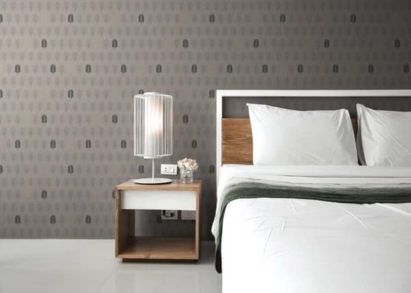 Grafiskt Tapet Domenico M1-No.1647 Taupe Antracit Struktur