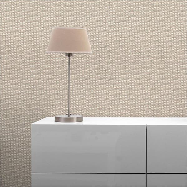 M1-No.1753 Obehandlat tapet Beige Crème Geometrisk