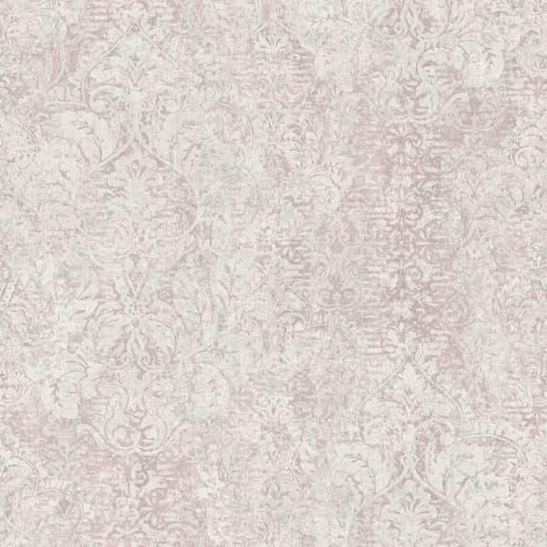 Barocktapet Alessia M1-No.3351 Rosé Vit Barock Ornament
