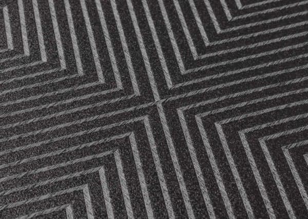 Grafiskt Tapet M1-No.1587 Ogenomskinlig Tapet Svart Silver Geometrisk