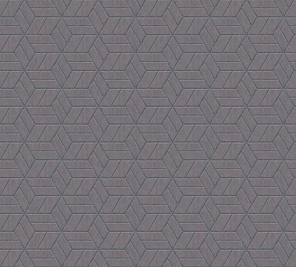Grafiskt Tapet M1-No.1580 Grå Silvrig Geometrisk Non-woven Tapet