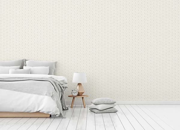 Grafisk Tapet M1-No.1581 Non-woven Tapet Silver Grå Geometrisk