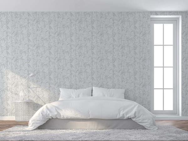 Tapetblad Enrico M1-No.1624 Non-woven tapet Beige Grädde Palmträd