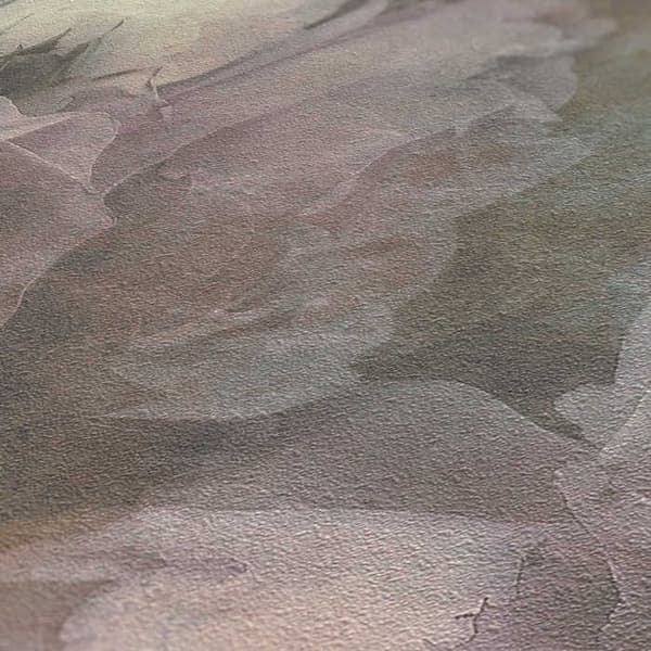 Papier Peint Fleurs M1-No.1651 Non-vävd tapet Lila Grön Floral Rosa