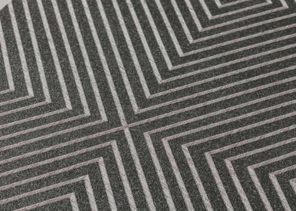 Grafiskt Tapet M1-No.1583 Non-woven Tapet Grå Silver Geometrisk