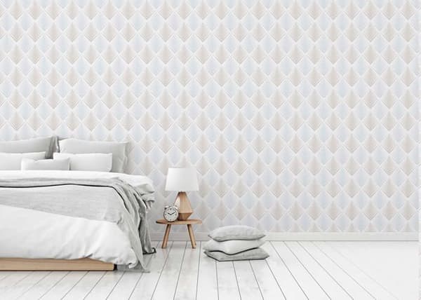 Grafiskt Tapet Tino M1-No.1642 Blå Grå Geometrisk