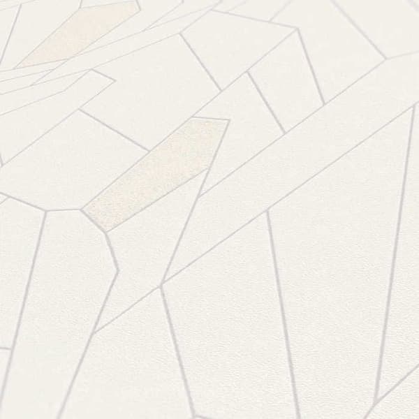 Grafiskt Tapet Tino M1-No.1643 Kräm Beige Geometrisk Struktur