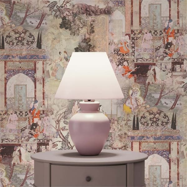 Vintage Tapet M1-No.1699 Non-vävt Tapet Grön Beige Orientaliskt Natur