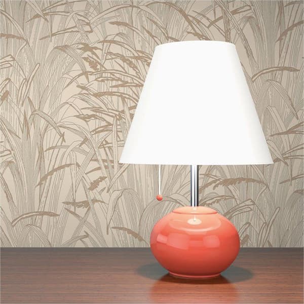 Tapetblad Ginevra M1-No.1724 Metalliserad Beige Palmträd