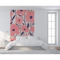 Miniatyrbild 3 av 3: Papper med blommor M1-No.61317 digitaltryck rosa lila natur