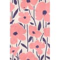 Miniatyrbild 1 av 3: Papper med blommor M1-No.61317 digitaltryck rosa lila natur