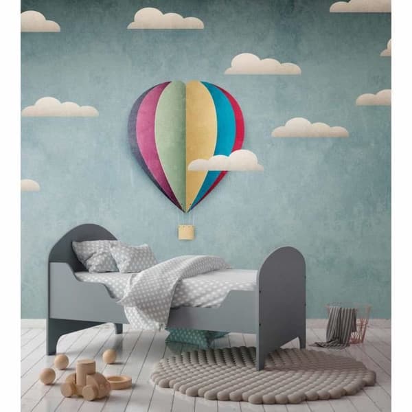 Sky Photo Wallpaper M1-No.10320 - Tadessi - Digitaltryck - Blått - Modernt - Barnrum - Moln - Ballong