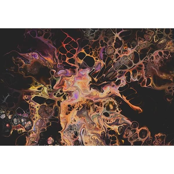Modern Fototapet M1-No.61080 - Tadessi - Digitaltryck - Orange - Svart