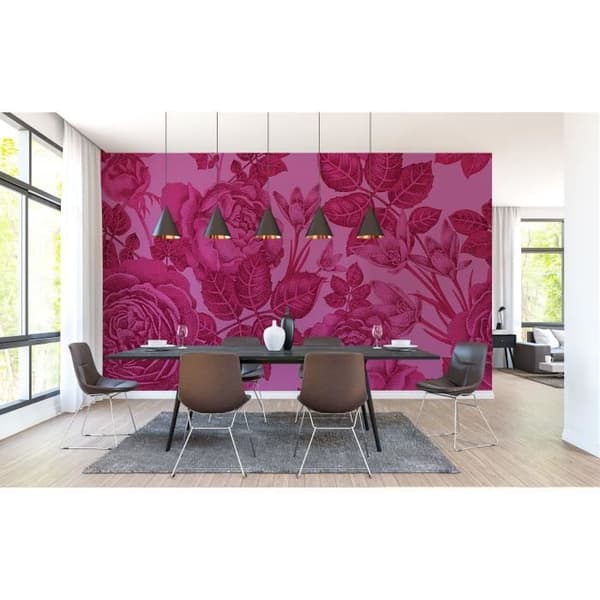 Fototapet Blommor M1-No.60512 - Tadessi - Digitaltryck - Rosa - Rosor