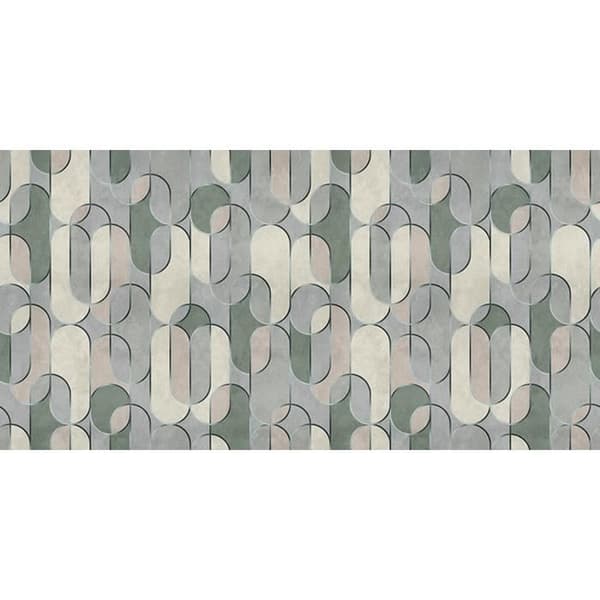 Papper tapet M1-No.61262 digital tryck grön grå abstrakt