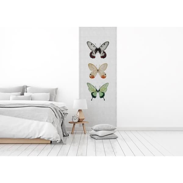 Butterfly Photo Wallpaper M1-No.60759 - Tadessi - Digitaltryck - Grå - Vit - Djur