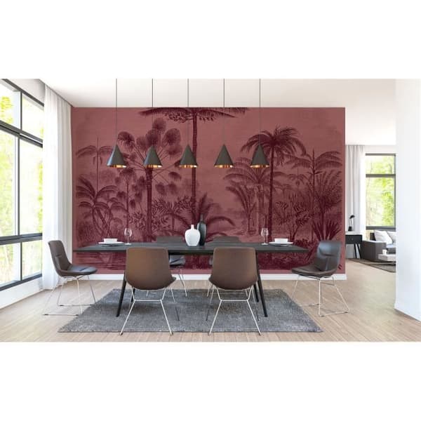 Jungle Photo Wallpaper M1-No.60862 - Tadessi - Digitaltryck - Rosa - Lila - Vintage