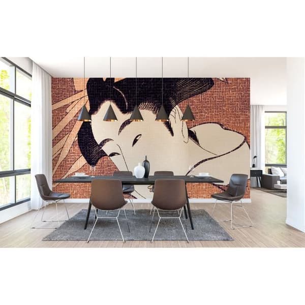 Human Being Fototapet M1-No.60272 - Tadessi - Digitaltryck - Orange - Cream - Asiatisk