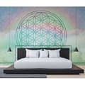Miniatyrbild 3 av 3: Oriental tapet M1-No.60125 Digital tryck Grön Lila Mandala