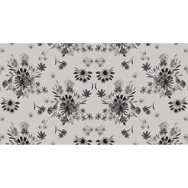 Fototapet Blommor M1-No.60610 - Tadessi - Digitaltryck - Grå - Svart - Svart