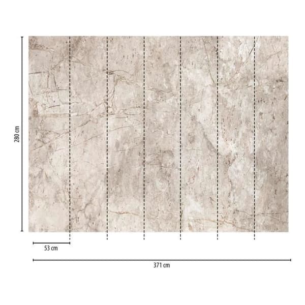 Betongimitation Fototapet M1-No.10260 - Tadessi - Digitaltryck - Beige - Vit - Modernt - Industriellt - Loft