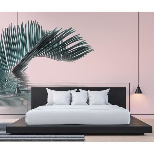Palmträd Fototapet M1-No.61017 - Tadessi - Digitaltryck - Rosa - Grön - Natur