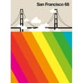 Miniatyrbild 1 av 3: Fototapet Skyline M1-No.61100 - Tadessi - Digitaltryck - Färgglatt - Beige - San Francisco - Retro