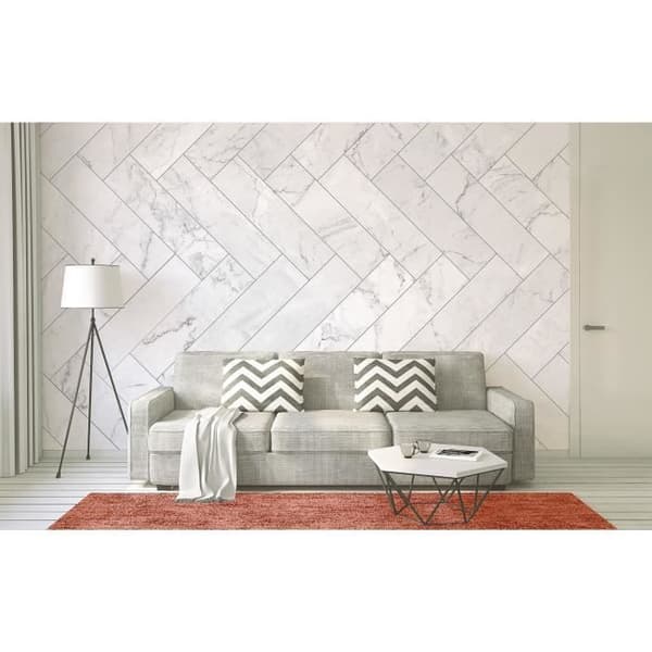 Marmor Fototapet M1-No.60454 - Tadessi - Digitaltryck - Grå - Vit - Stenimitation - Svart-Vit