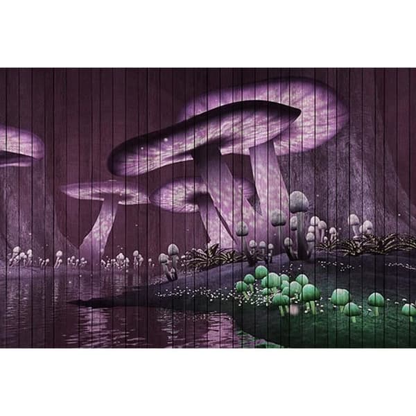 Fototapet Fairytale Forest M1-No.60806 - Tadessi - Digitaltryck - Lila - Grön