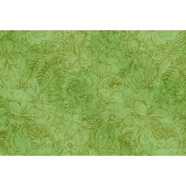 Tapet blommor M1-No.60535 Digitaltryck Grön