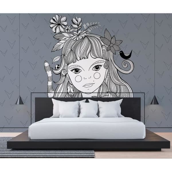 Modern fototapet M1-No.61090 - Tadessi - Digitaltryck - Grå - Vit