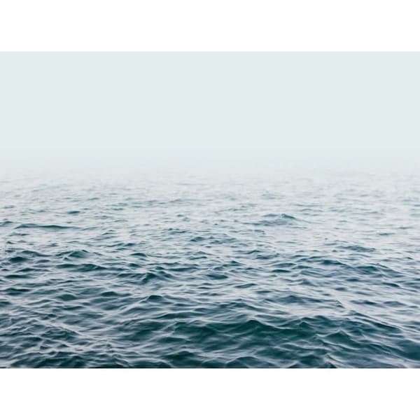 Havsfototapet M1-No.10286 - Tadessi - Digitaltryck - Blå - Vit - Vatten - Wellen - Sjö