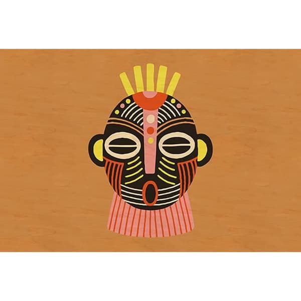 Grafiktapet M1-No.61166 Digitaltryck Orange Brun Orientalisk