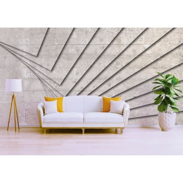 Fototapet imiterad betong M1-No.60073 - Tadessi - Digitaltryck - Beige - Vit - Grafisk - Abstrakt