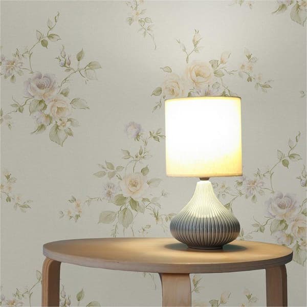 Tapet Blommor M1-No.2954 Non-woven tapet Crème Grön Klassisk Blommönster
