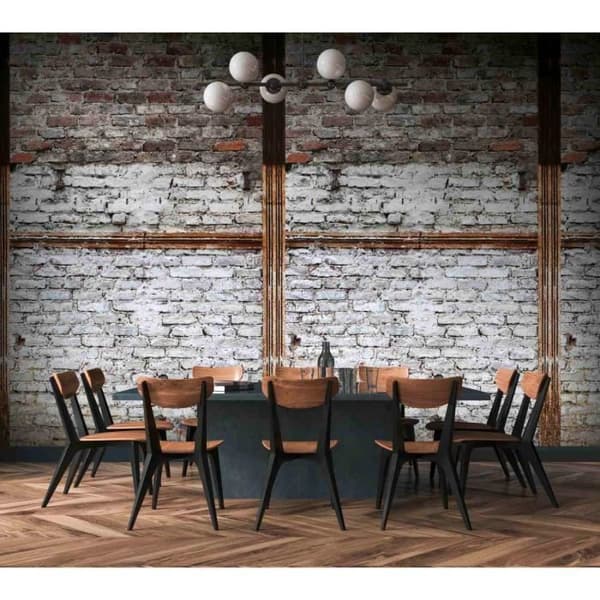Fototapet imiterad sten M1-No.10250 - Tadessi - Digitaltryck - Grå - Svart - Vintage - Loft - Industriell