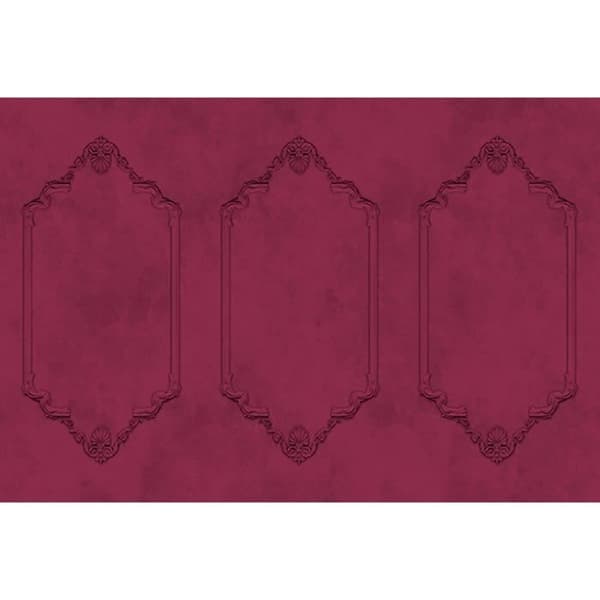 Barocktapet M1-No.60582 digitaltryck lila svart putsat tapet
