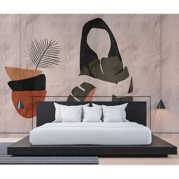 Tapet M1-No.61397 digitaltryck rosa orange abstrakt