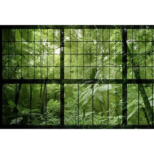 Orientalisk fototapet M1-No.60180 - Tadessi - Digitaltryck - Lila - Blå - Fåglar - Natur - Matta