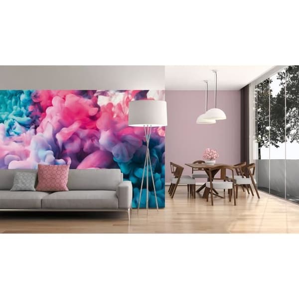 Modern fototapet M1-No.60390 - Tadessi - Digitaltryck - Rosa - Blå