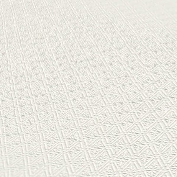 Tapet M1-No.3114 Crème Strukturerad Geometrisk Tapet