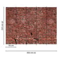 Miniatyrbild 1 av 3: Fototapet imiterad sten M1-No.60376 - Tadessi - Digitaltryck - Brun - Röd