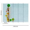 Miniatyrbild 1 av 3: Fototapet Barnrum M1-No.60442 - Tadessi - Digitaltryck - Blå - Brun - Lejon - Fjäril